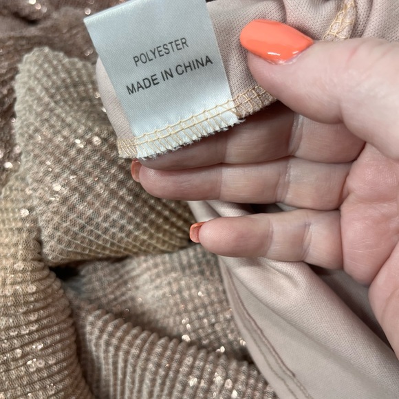 Hello Molly DREAMY SHINE SEQUIN MAXI DRESS ROSE‎ GOLD - Picture 12 of 12